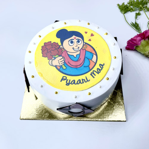 (1640) Mother's Day Photo Cake